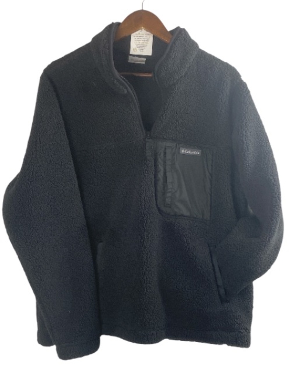 Columbia Black Sherpa Fleece Pullover / 2X